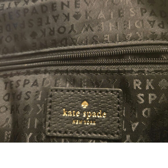 Kate Spade Black Pebbled Leather Mini Backpack - Picture 8 of 15